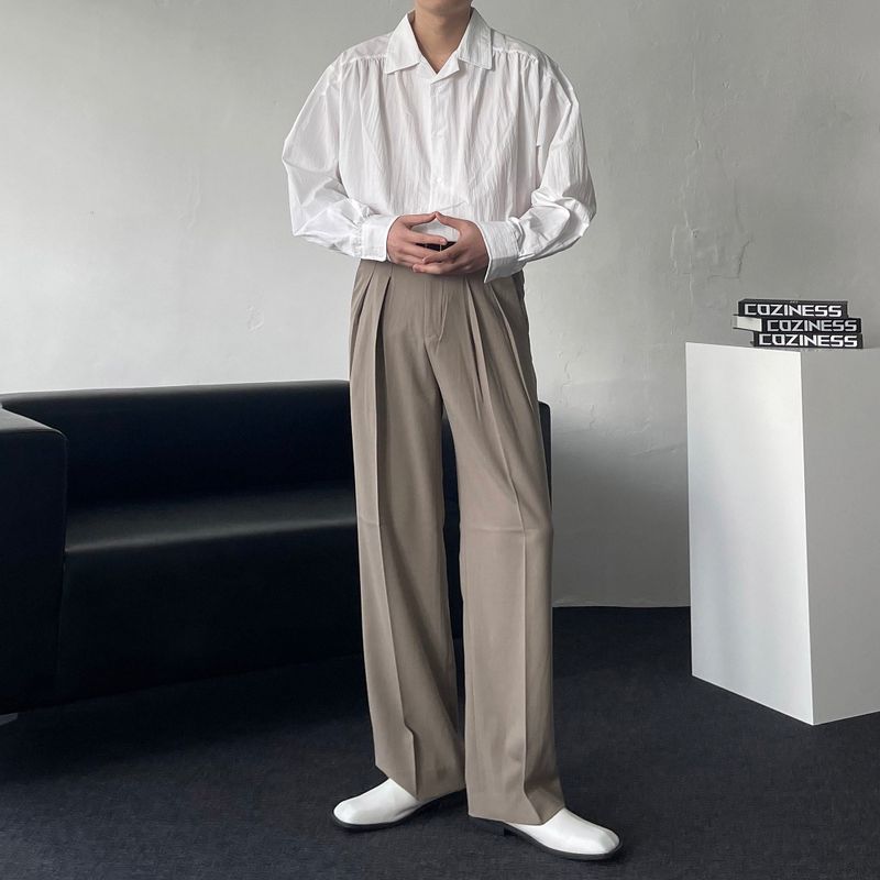 RG reverse two-tuck volume slacks (4 colors)