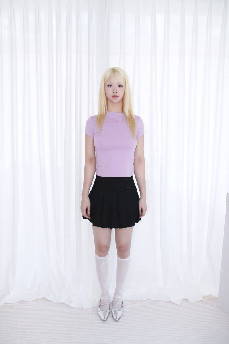 SIDE BUTTON COLLAR TEE (2COLOR)