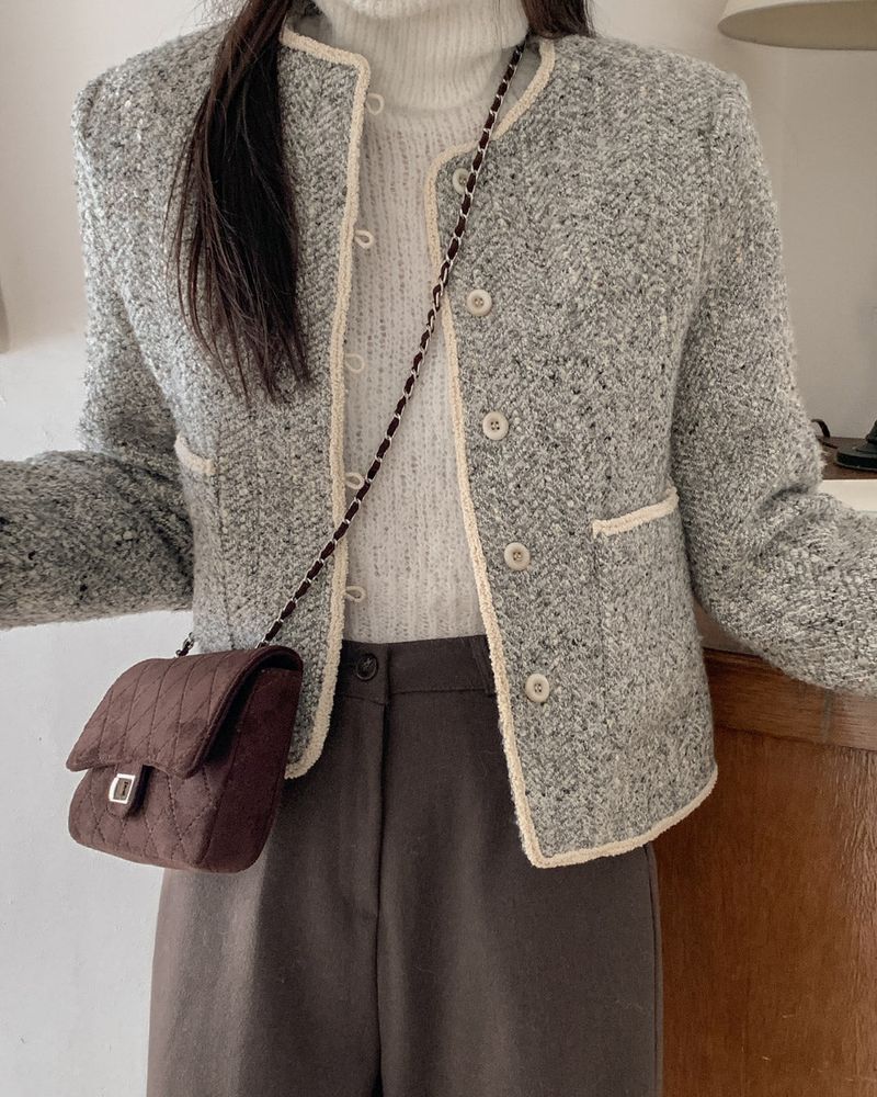 Wool tweed jacket