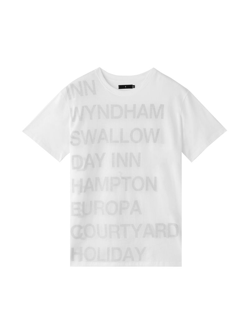 HIGHWAY INN TEE (WHITE/BLACK)