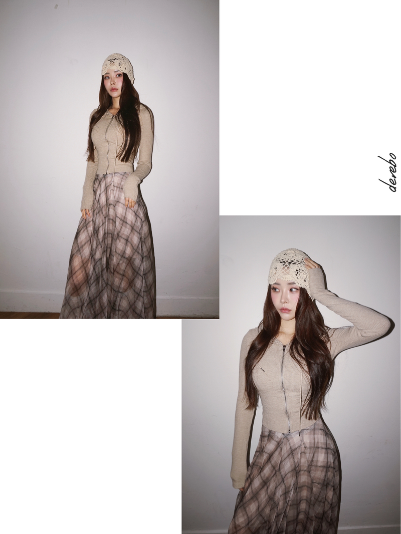 Knit Flower Bucket Beanie