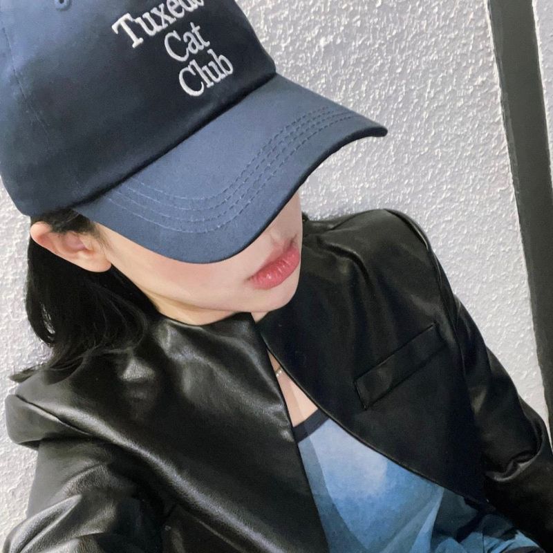 TUXEDO CAT CLUB BALL CAP NAVY