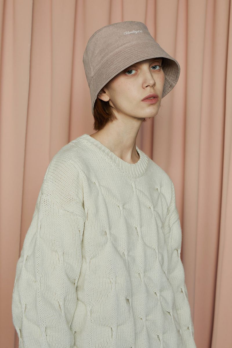 LOGO BUCKET HAT / INDI PINK