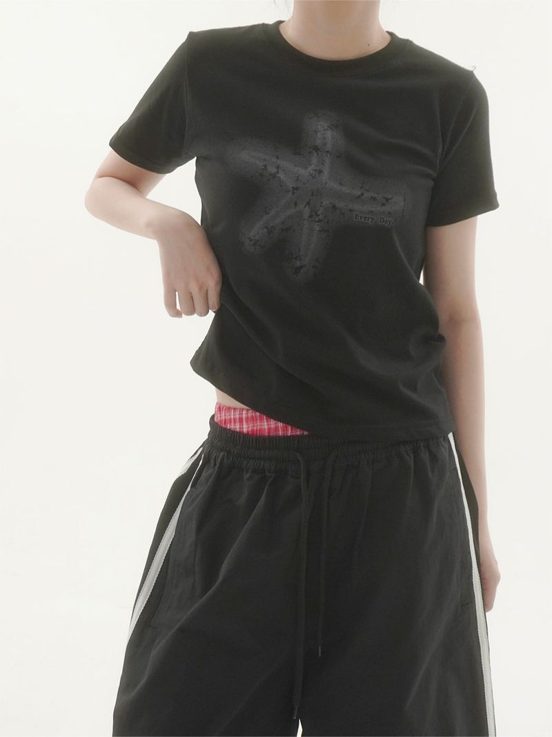 onearv（ワンアブ）の「スターフィッシュグラフィックショートスリーブTシャツ -3C（トップス）」