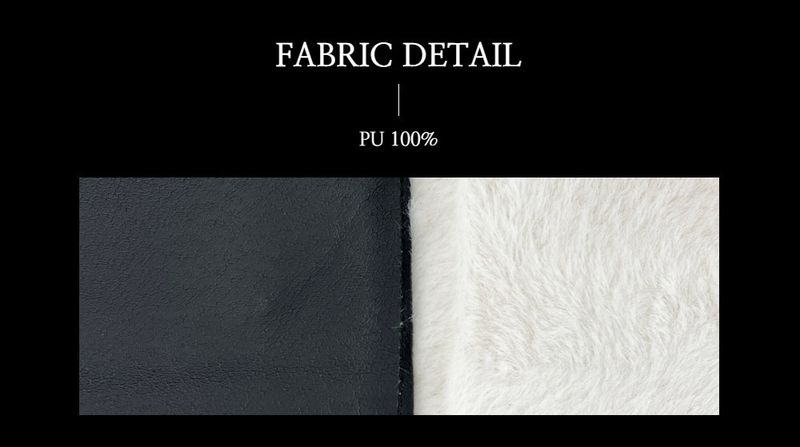 Square toe mink fur long boots (2 Color)