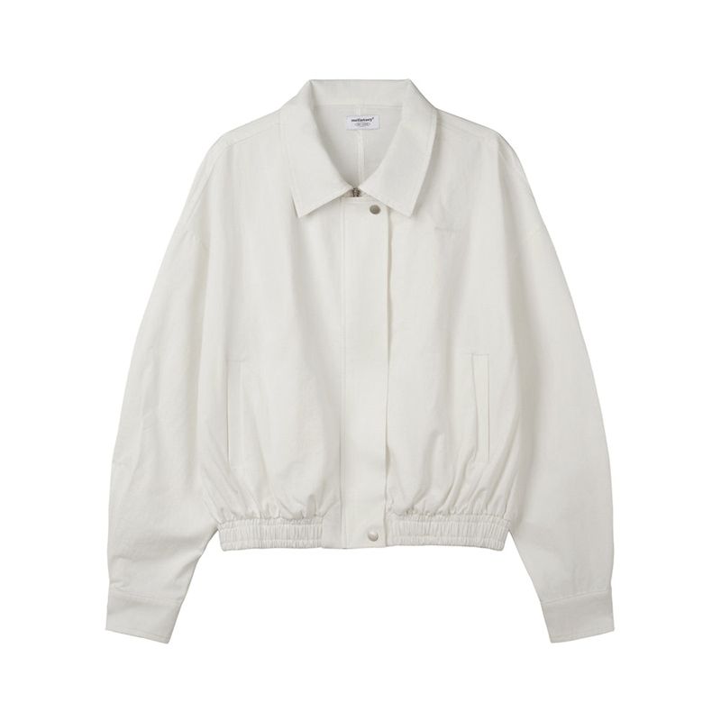 COTTON BLOUSON JACKET (WHITE)