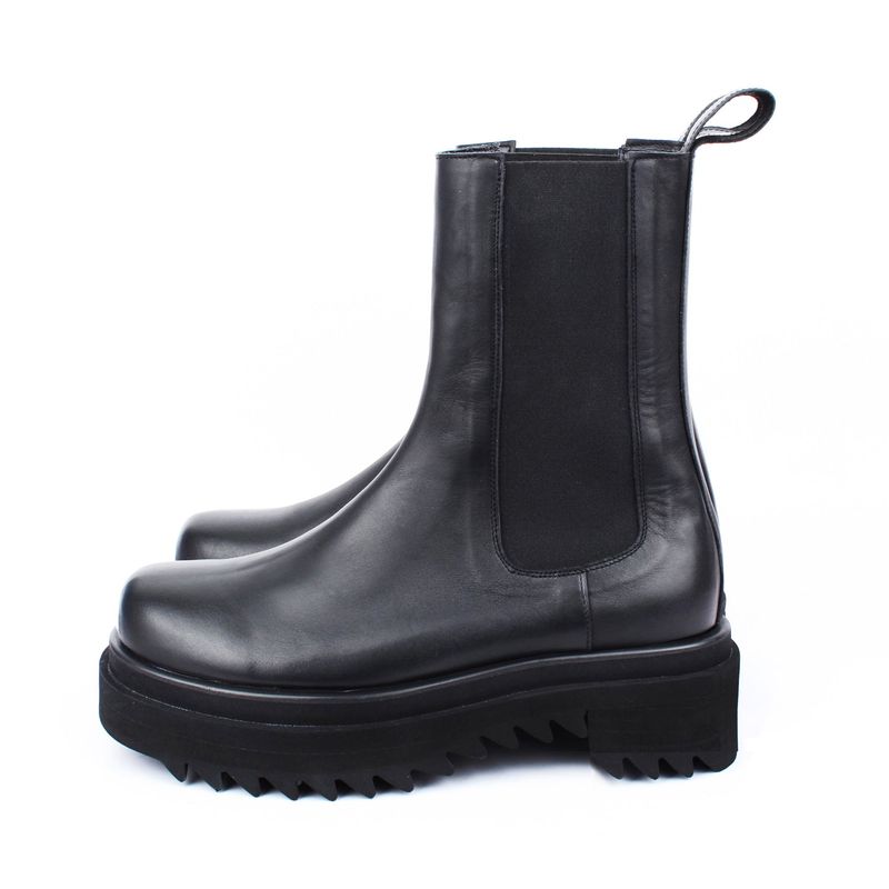 DAVID STONE WAVE SHARK SOLE HI-CHELSEA BOOTS