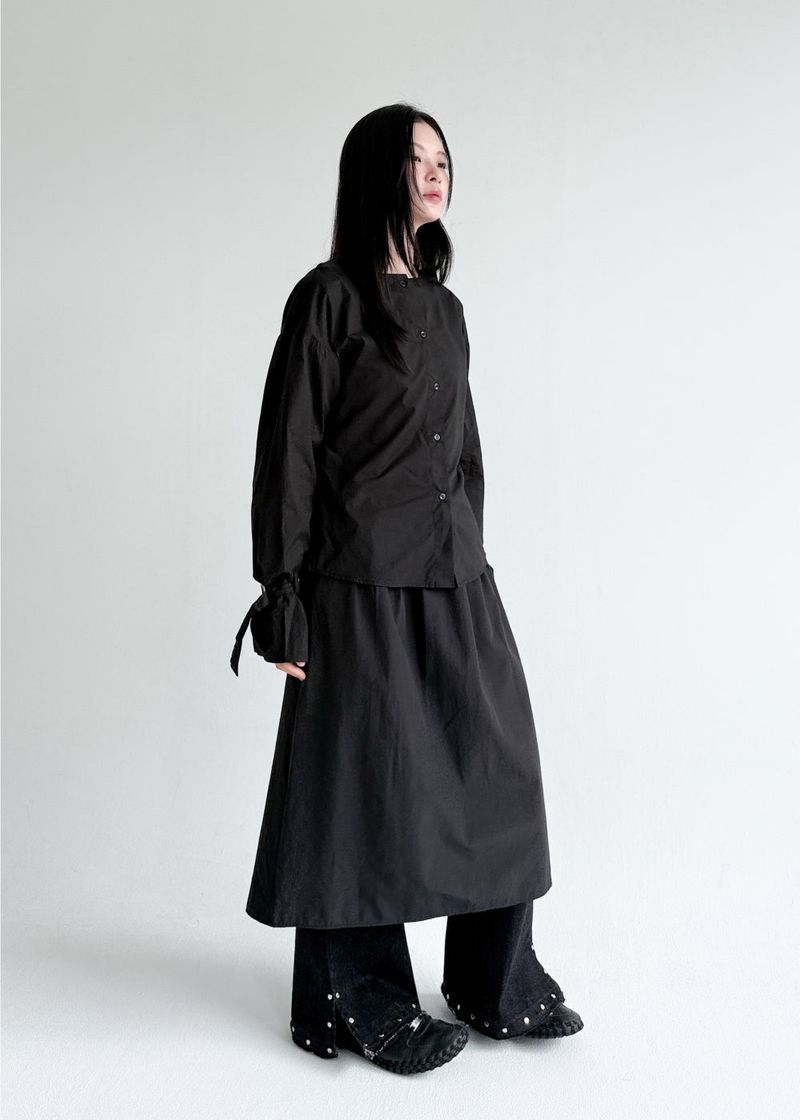  BOATNECK BELT BLOUSE
