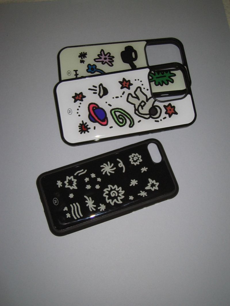 white epoxy phone case