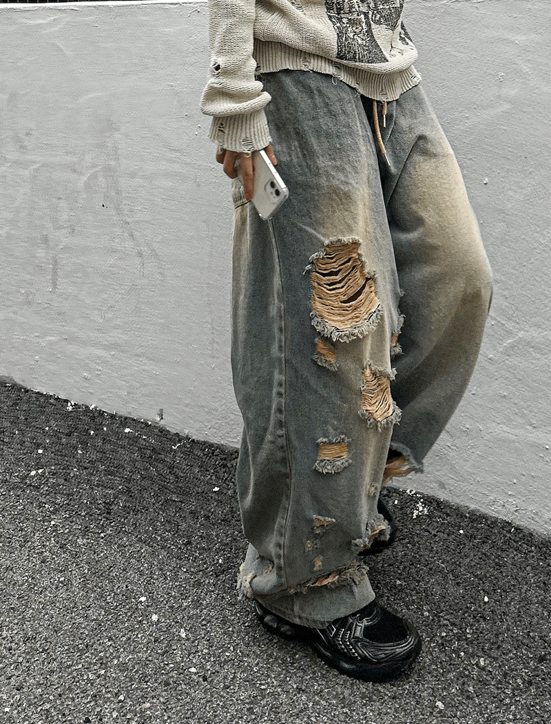 COSYHARU（コシハル）の「vintage washing butter denim pants（Pants）」