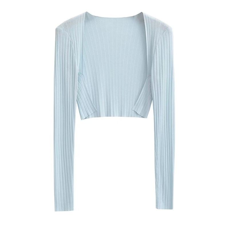 Rib Crop Bolero Cardigan