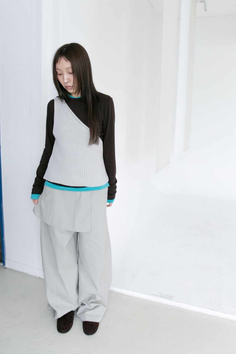 color layered long top(4colors)