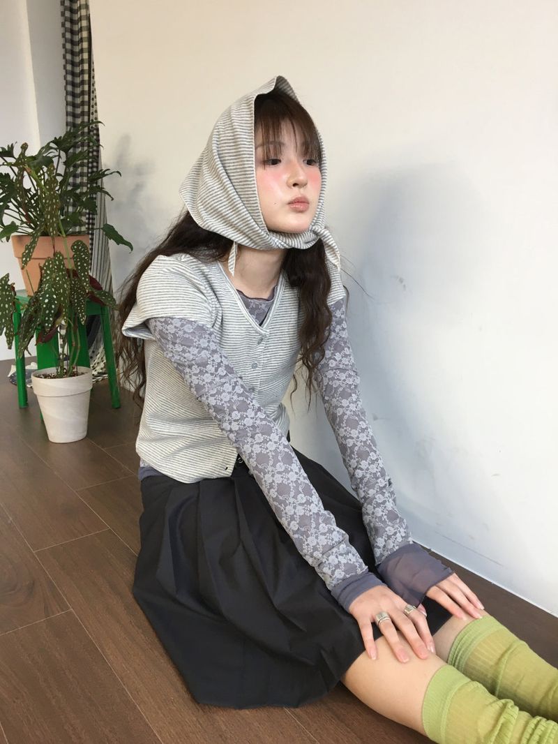 Line Stripe Scarf (2color)