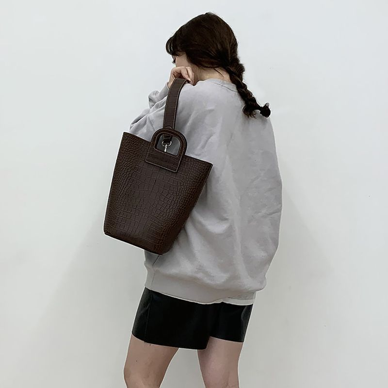love slow stay(ラブ スロー ステイ)の「single bucket bag-brown(Bags)」