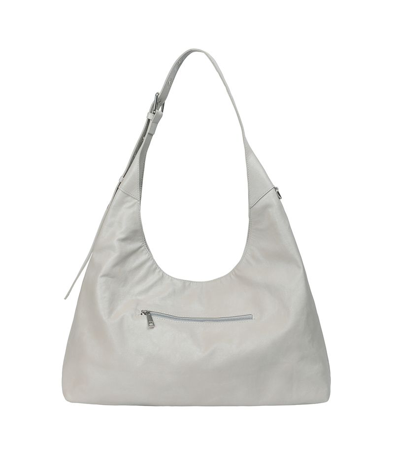 Union Jack Stud Line Shoulder Bag - GRAY