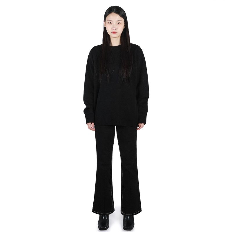 MINIMAL ROUND KNIT BLACK