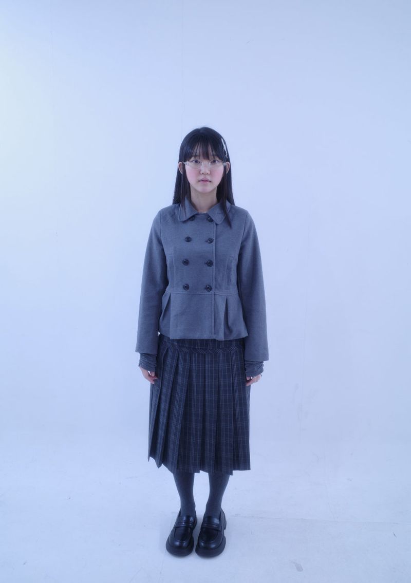 Upi Pintuck Double Short Coat
