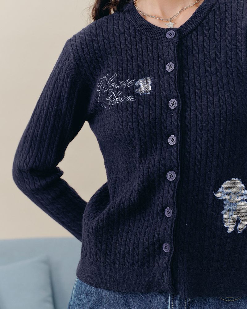 Jellambie cardigan | with cross stitch embroidery