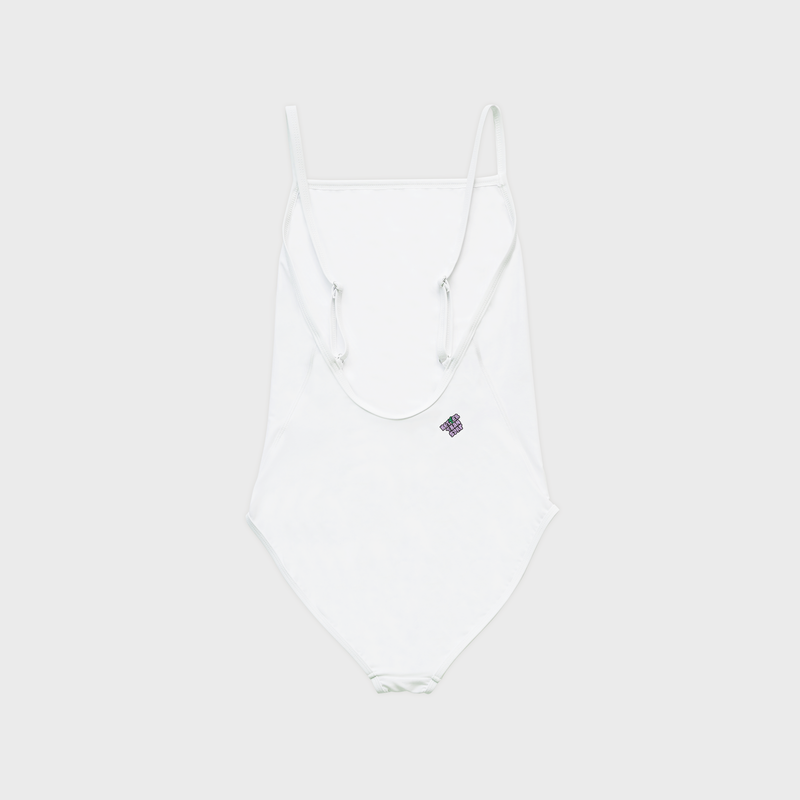 SWIM BASIC ONE-PIECE - CHARACTER WHITE