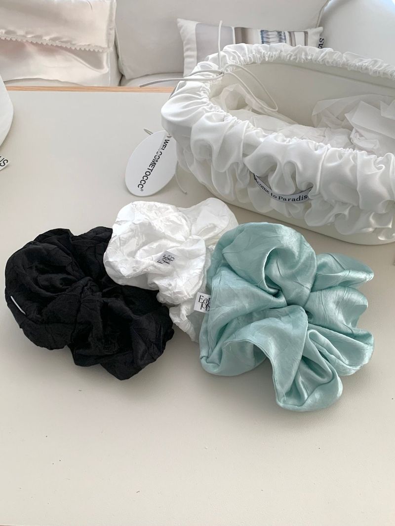 Satin big scrunchies(3color)