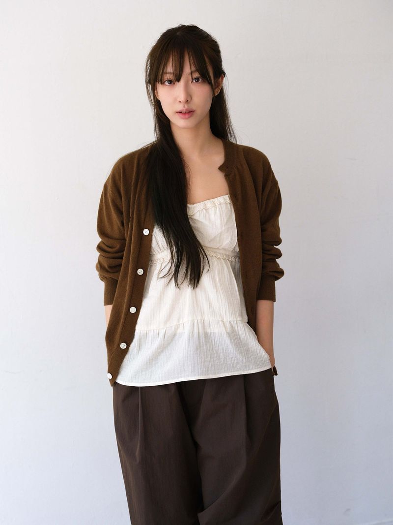 Double Pintuck Pants (Brown)