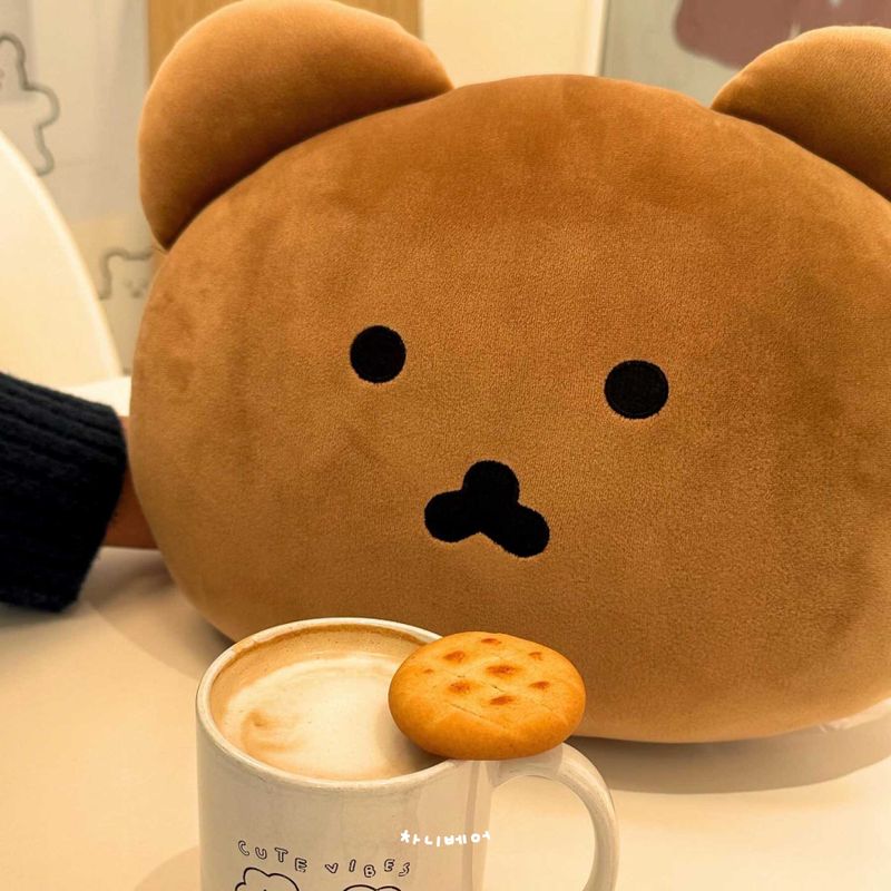 Chanibear Face Cushion (Brown)