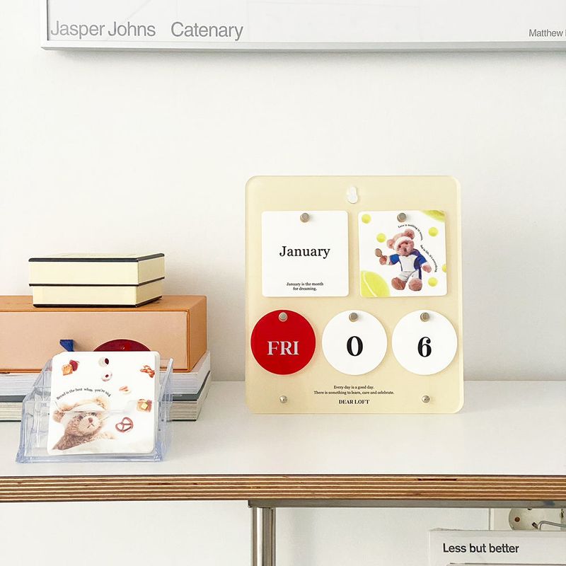 DEAR MY DAYS Perpetual Calendar - Butter