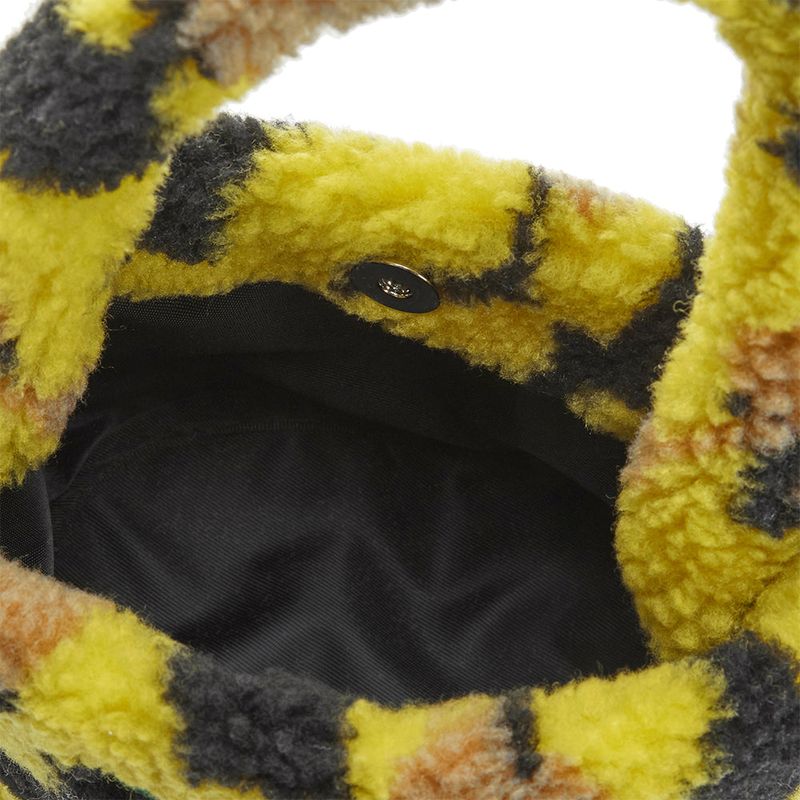 Flower Bear Fluffy Mini Bag_Black