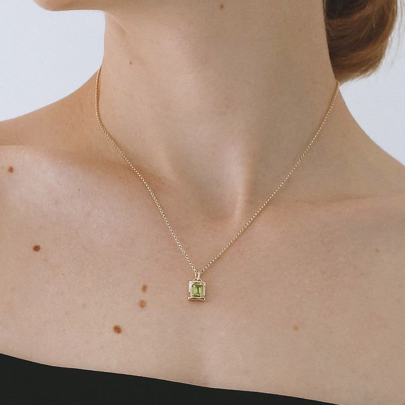 FLIT（フィリット）の「サンドデューンストーンネックレス (ペリドット) (ゴールド)（アクセサリー）」