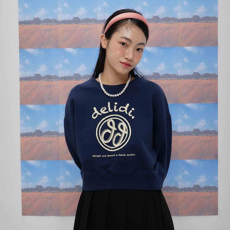 delidi(ディライディ)の「Cheerful logo short sweat shirt(Tops)」