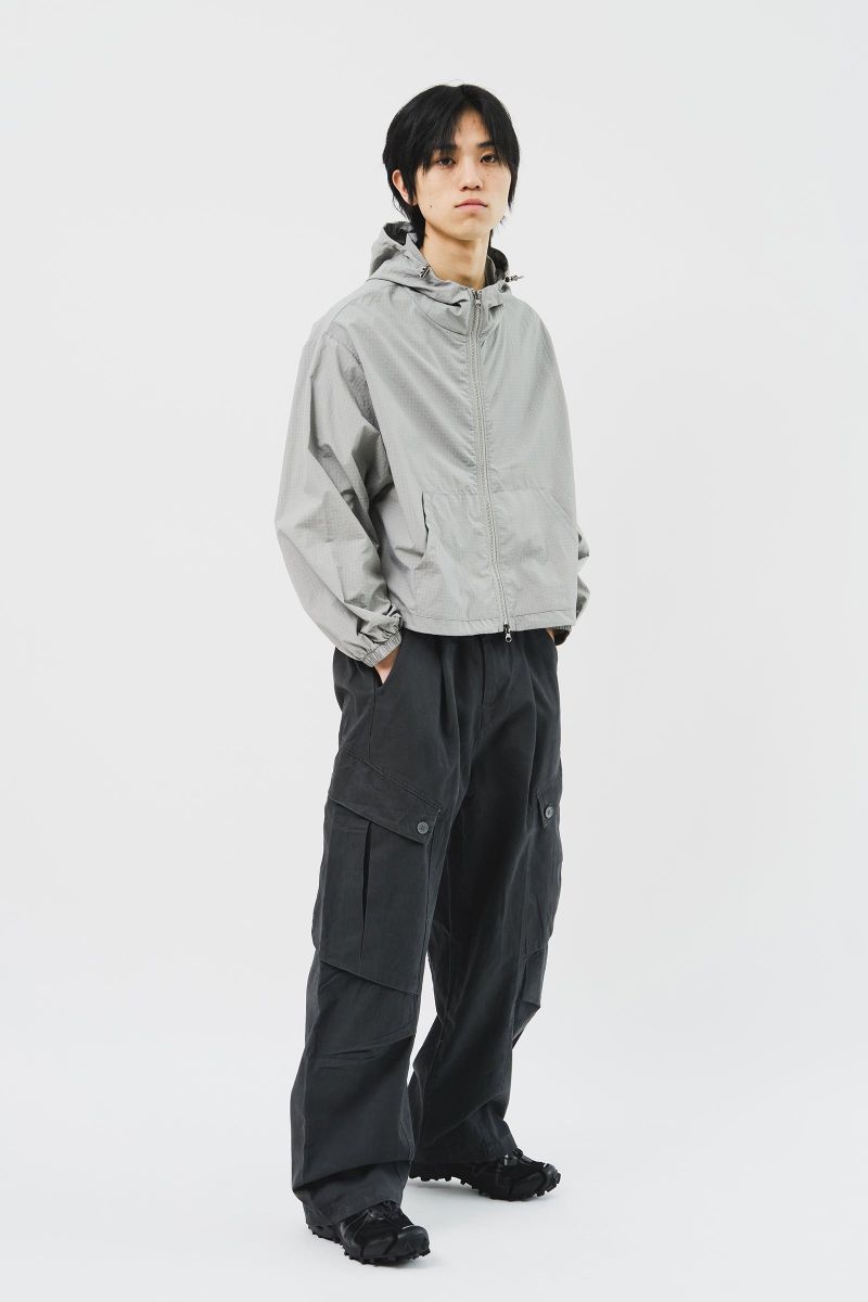 Square Cropped Hooded Jacket (5color)