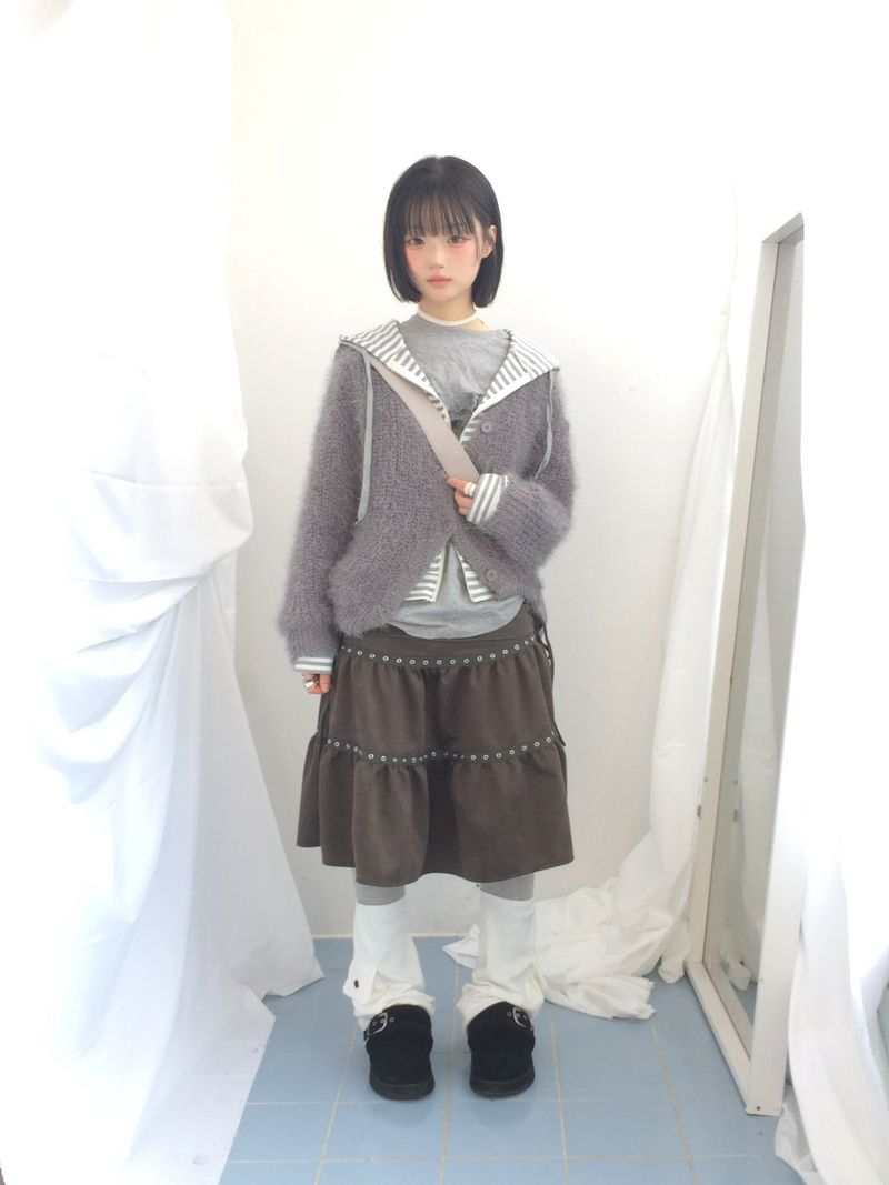 eyelet tier skirt