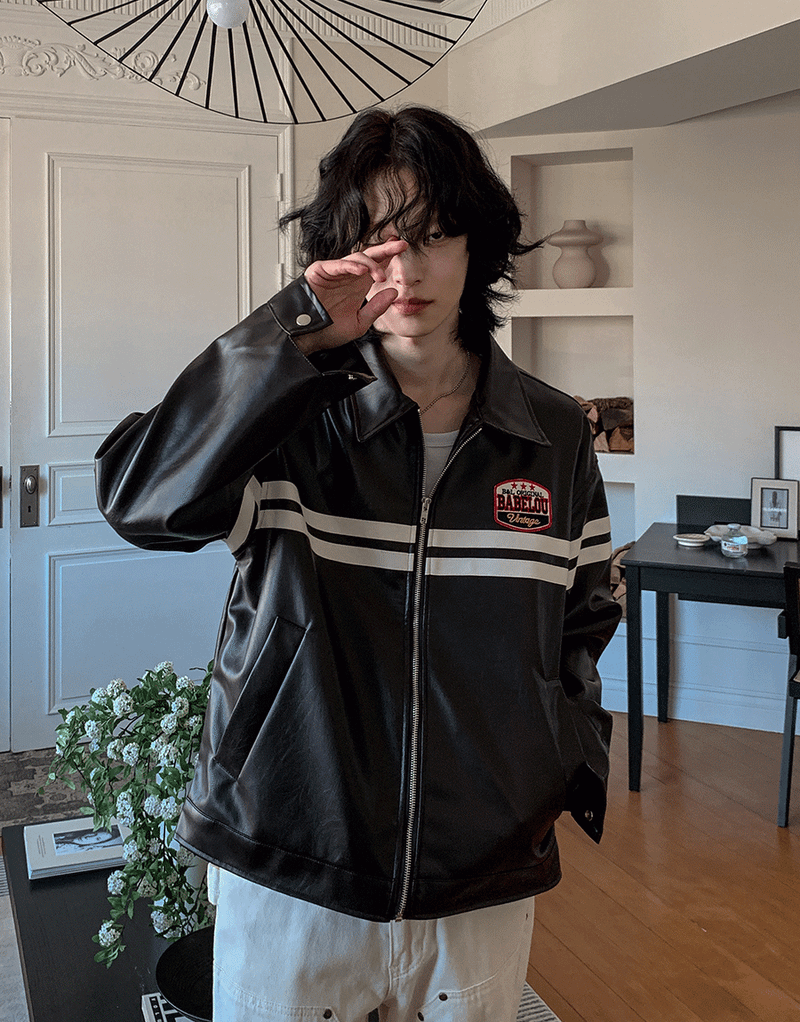 2PLAN(ツープラン)の「Babel Patch Leather Jacket(Jackets/Outerwear)」
