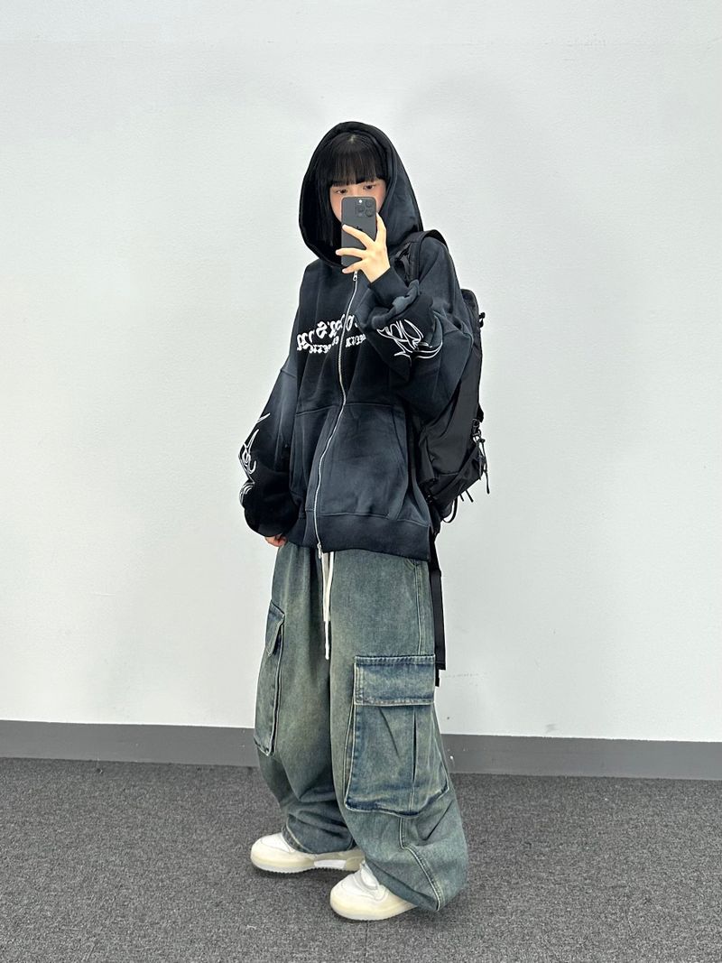 アテンションコットンフーディージップアップ