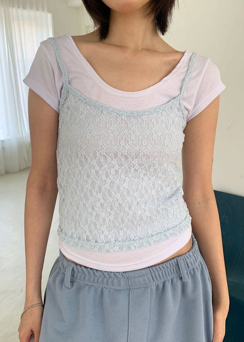 BEBE LACE SLEEVELESS (3color)