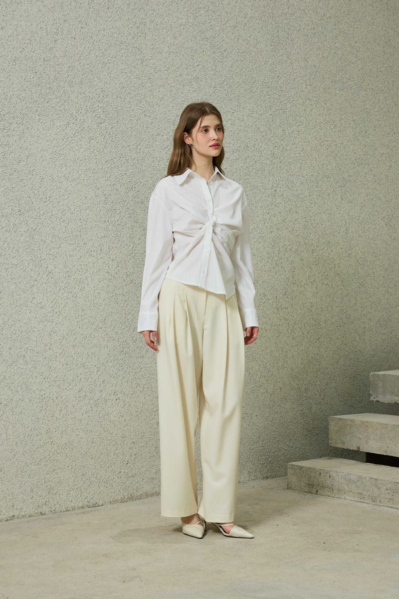 TOMO WIDE SLACKS / IVORY