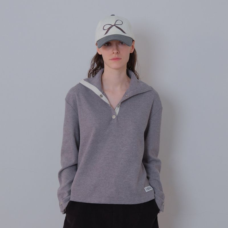 Charcoal/Cream Pigment Ribbon Cap