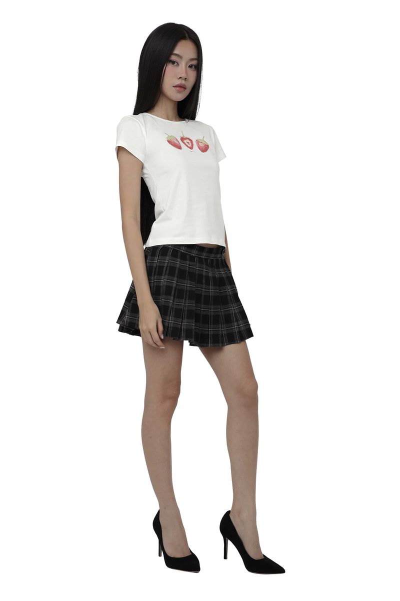 Red strawberry pastel top