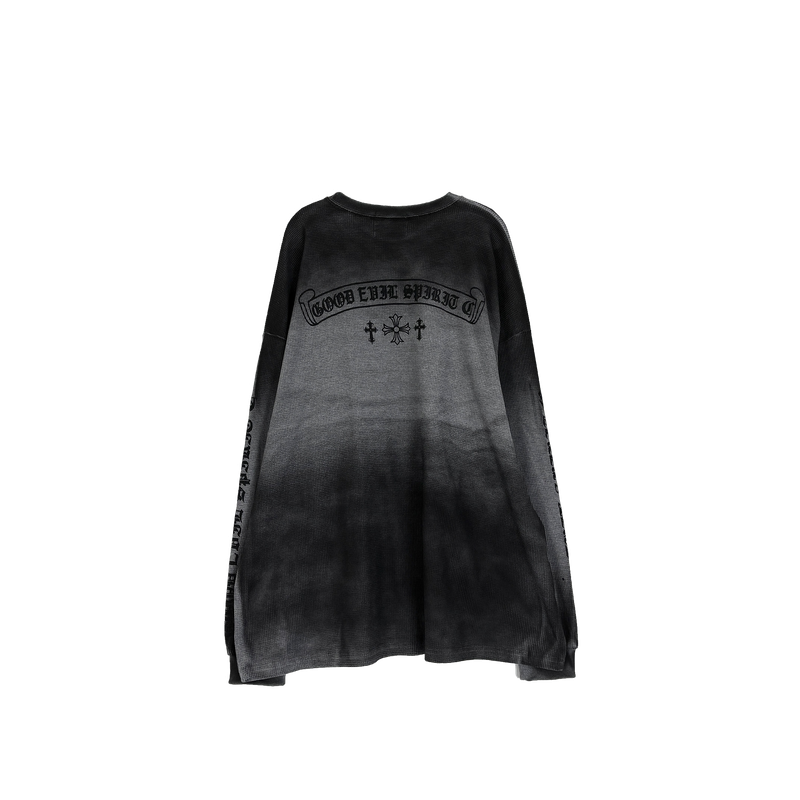 waffle dirty lettering long sleeve