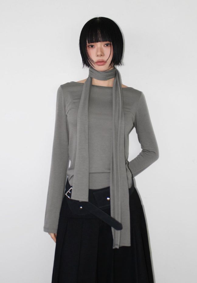 AAKE（アケ）の「[SCARF SET] MOOD LONGSLEEVE（Tops）」