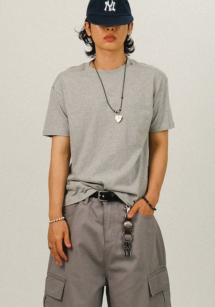SEMIKAJI(セミカジ)の「PO Rivet Crop 1/2 T(Tops)」