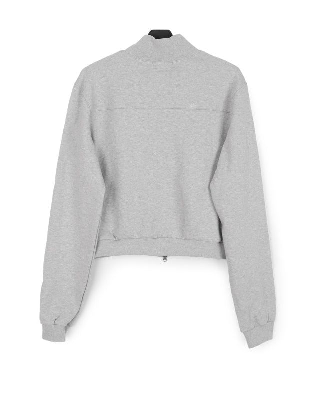 Tupel Rivet Crop Zip-Up