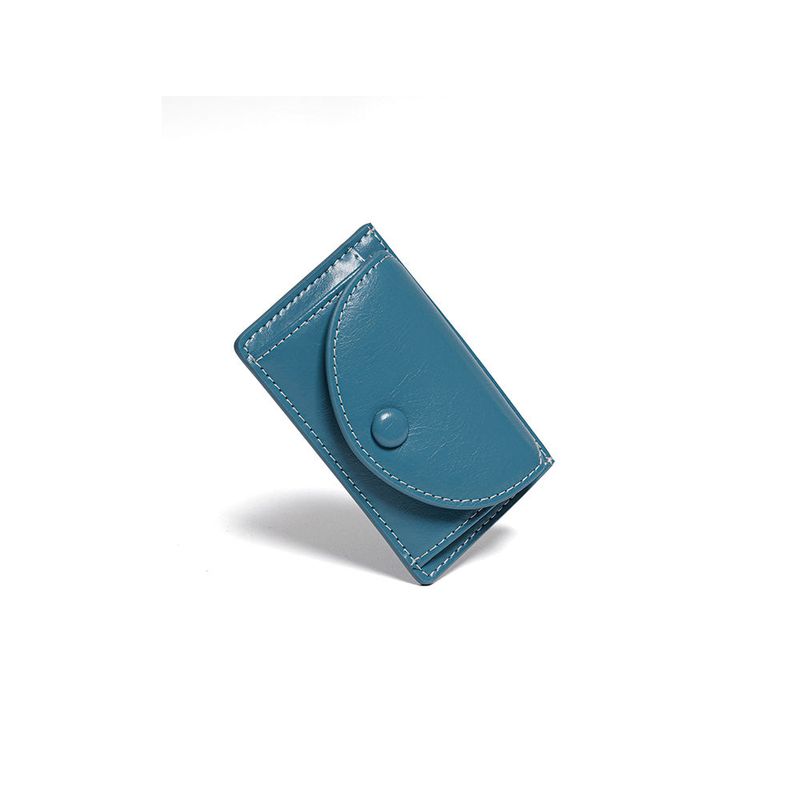 DOT Slim Pocket Mini Coin Transportation Card Wallet dusty blue