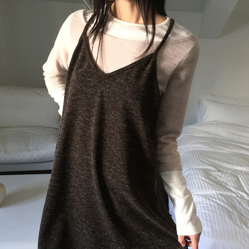 WONDER WONDER（ワンダーワンダー）の「Cuyo gradation knitwear layered sleeveless dress（Dresses）」