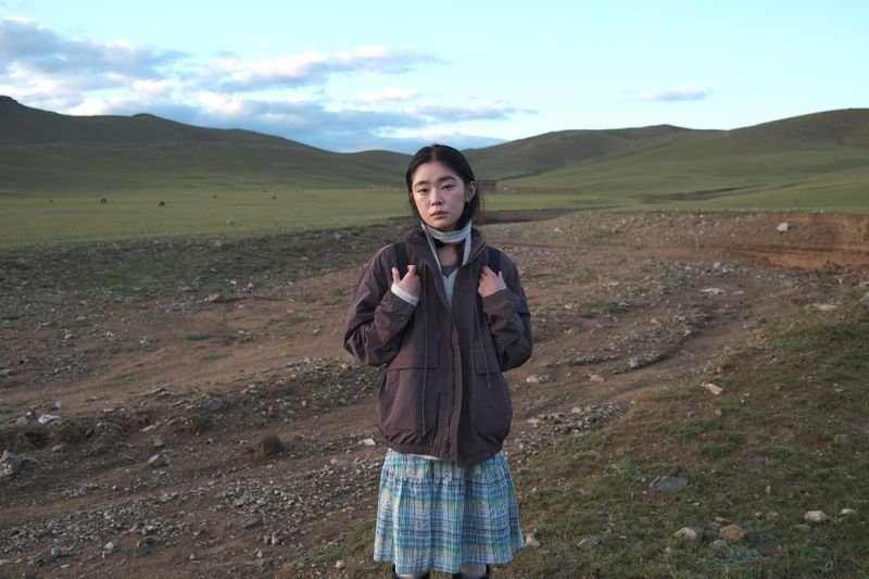 Kindergarten check skirt (2color)