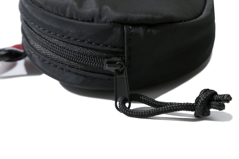 RECENT LOGO COIN BAG_BLACK
