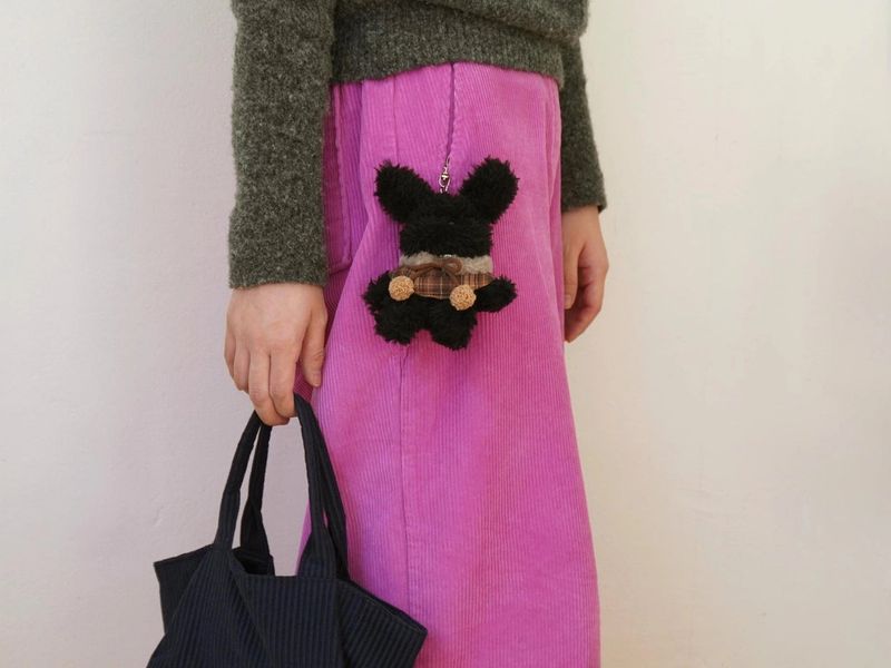 Keyring Acc 'Winter Check Cape’ - 2 Color