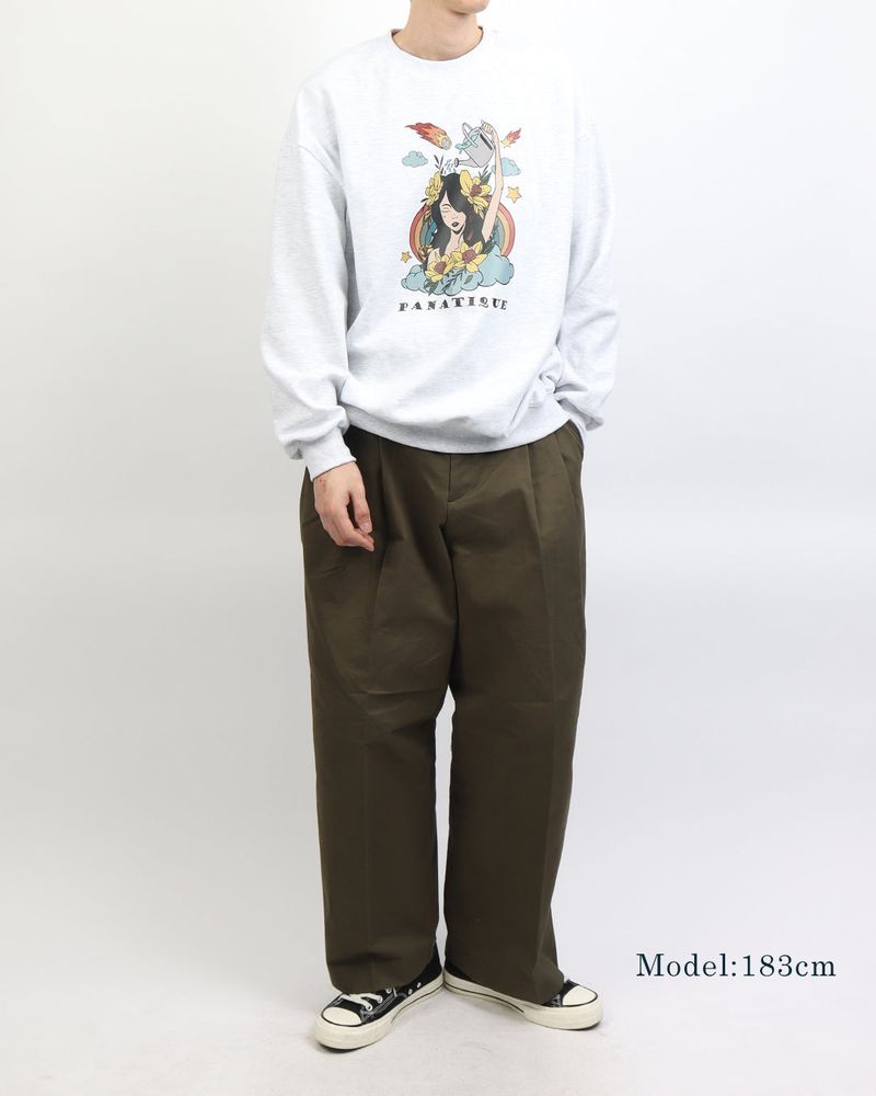 PANATIQUE（パナティーク）の「Cloud Girl Printing Sweatshirt Melange（Tops）」