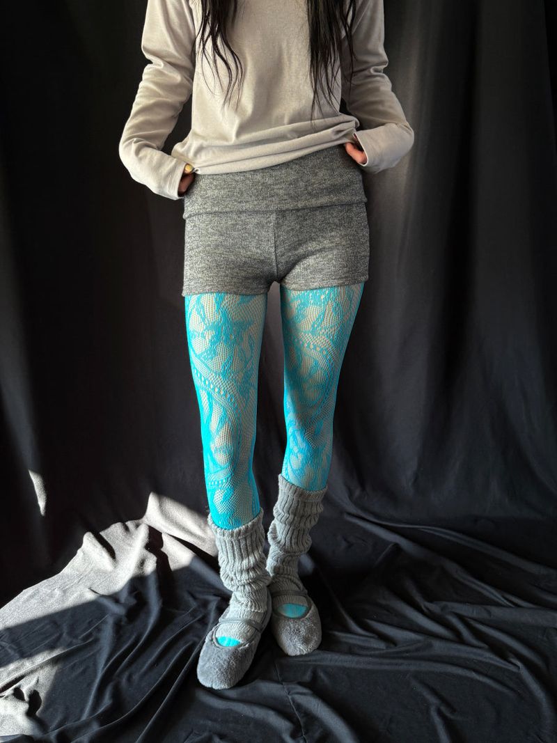 martini blue netting stocking 
