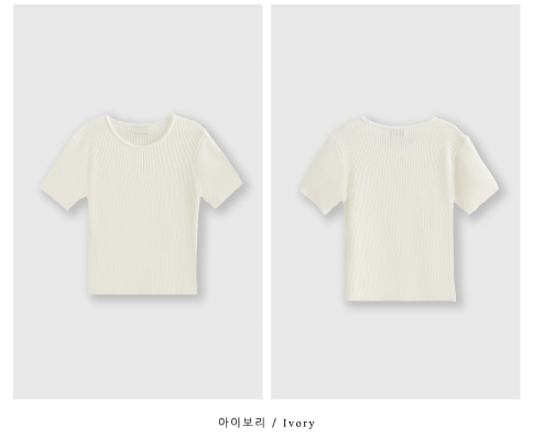 ウィークリーリネンリブラウンドニット / 4 colors